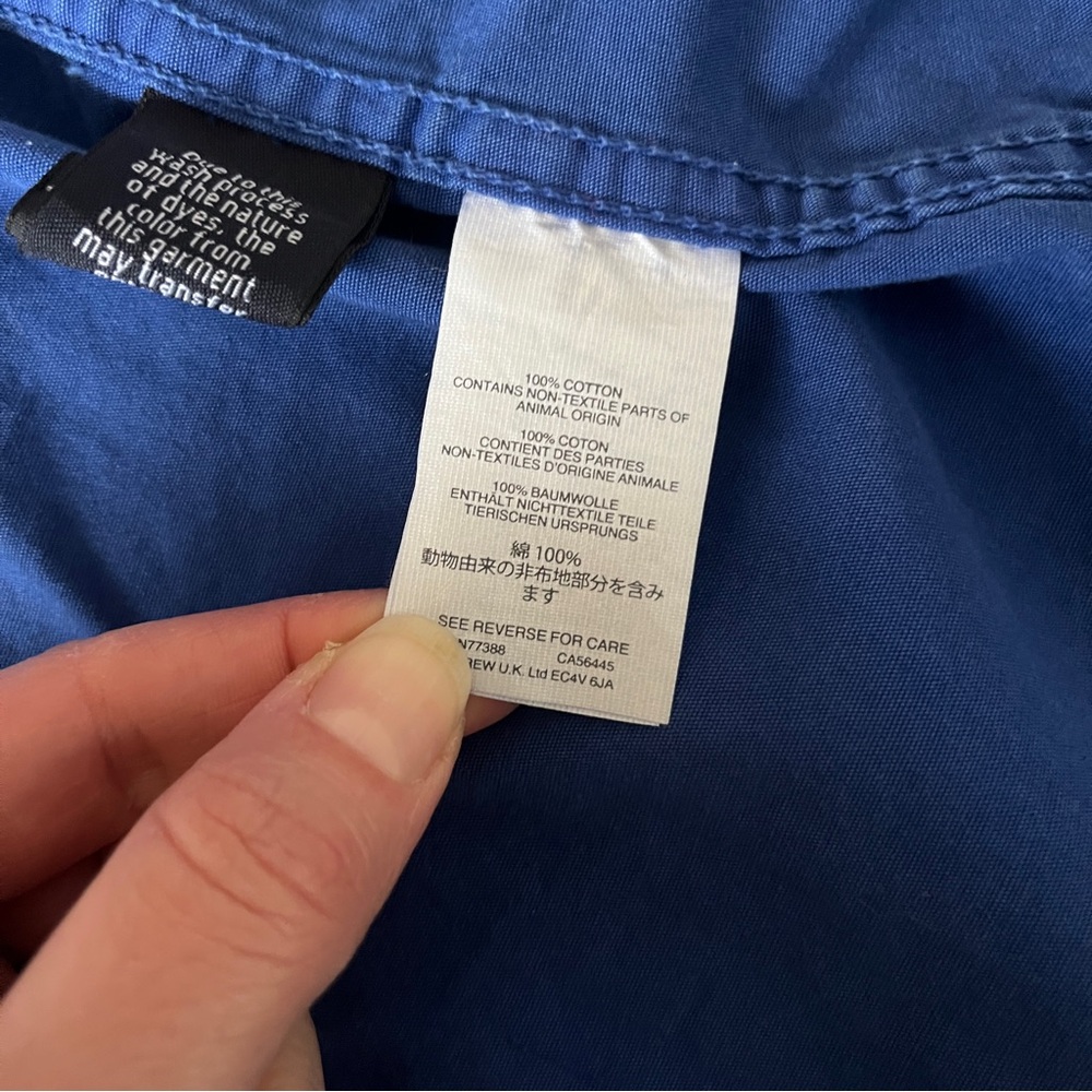 J Crew Women’s Blue Lagoon Fatigue Hooded Boyfriend Utility Jacket Cinch Waist - Picture 12 of 16